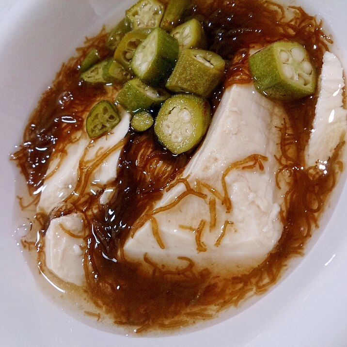 オクラと豆腐のもずく酢スープ レシピ 作り方 By Hideok888 楽天レシピ